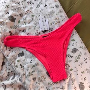 NWT Topshop hot pink bikini bottom